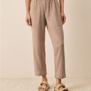 Pact Organic Coastal Double Gauze Rolled Cuff Pant